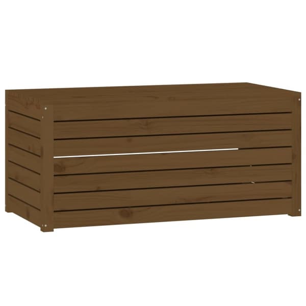 vidaXL havekasse 101x50,5x46,5 cm massivt fyrretræ gyldenbrun