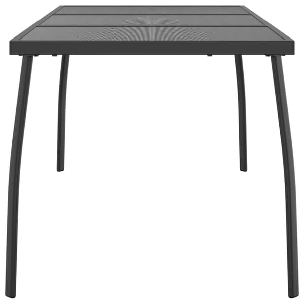 vidaXL Hagebord antrasitt 165x80x72 cm stål netting