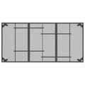 Miniatyrbilde 5 av 7: vidaXL Hagebord antrasitt 165x80x72 cm stål netting