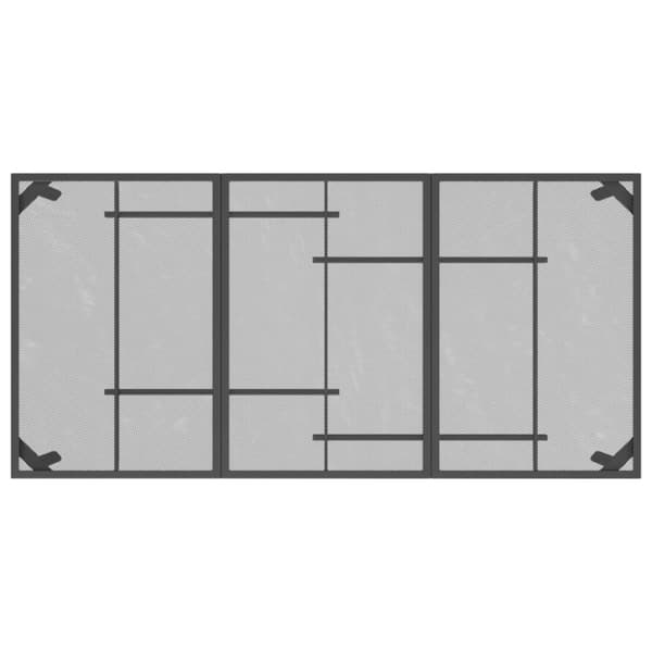 vidaXL Hagebord antrasitt 165x80x72 cm stål netting