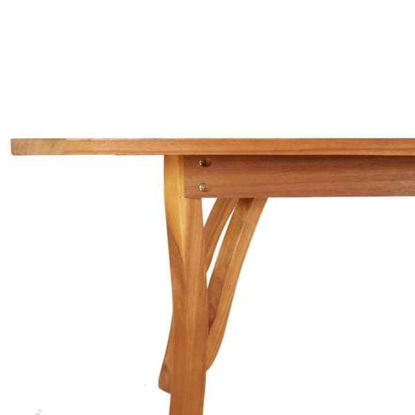 vidaXL Trädgårdsbord 200x90x75 cm massivt akaciaträ
