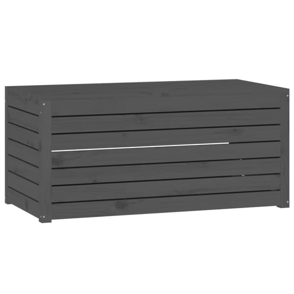 vidaXL havekasse 101x50,5x46,5 cm massivt fyrretræ grå
