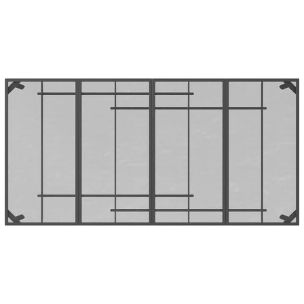 vidaXL Hagebord antrasitt 200x100x72 cm stål netting