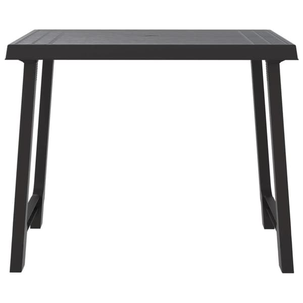 vidaXL Campingbord antracit 79x56x64 cm PP träutseende