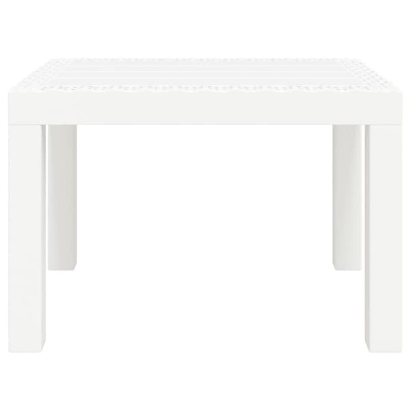 vidaXL havebord 59x47x40 cm PP hvid