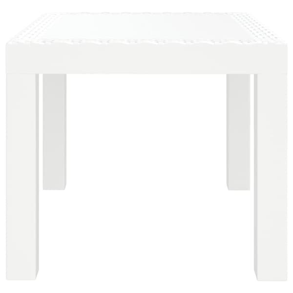 vidaXL havebord 59x47x40 cm PP hvid