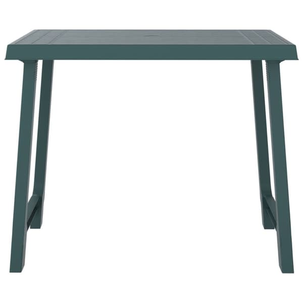 vidaXL Campingbord grön 79x56x64 cm PP träutseende