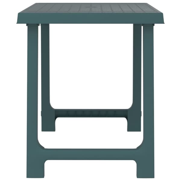 vidaXL Campingbord grön 79x56x64 cm PP träutseende