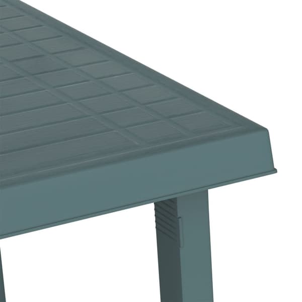 vidaXL Campingbord grön 79x56x64 cm PP träutseende