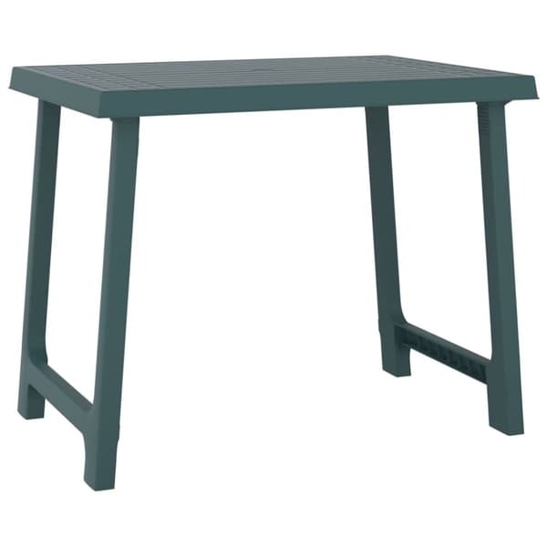 vidaXL campingbord 79x56x64 cm PP trælook grøn