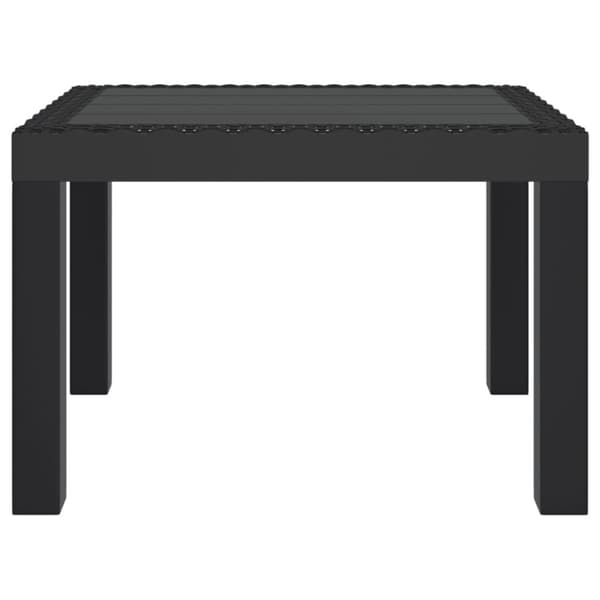 vidaXL Trädgårdsbord antracit 59x47x40 cm PP