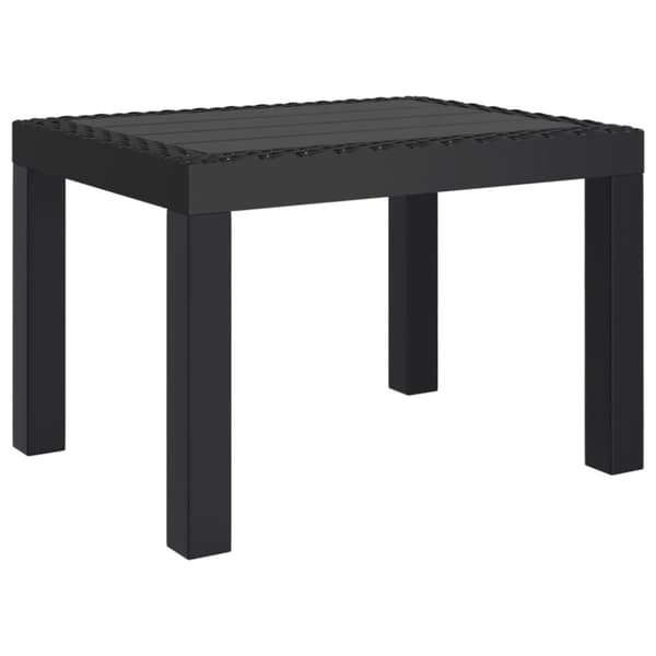 vidaXL Trädgårdsbord antracit 59x47x40 cm PP