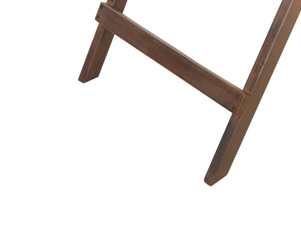 Trädgårdsbord med bricka Mörkt akaciaträ Avtagbar skiva Fällbart för utomhusbruk Rustika utemöbler