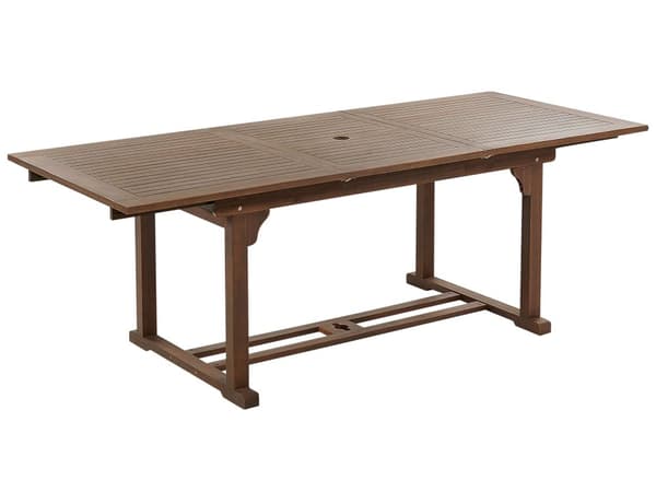 Trädgårdsbord Mörkt Akaciaträ 160/220 x 90 cm Förlängningsbart