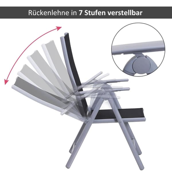 Rootz bordsæt - sort, sølv - aluminium, stof, glas - 62,9921 cm x 33,85 cm x 28,34 cm