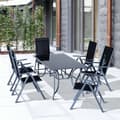 Miniatyrbillede 1 af 11: Rootz bordsæt - sort, sølv - aluminium, stof, glas - 62,9921 cm x 33,85 cm x 28,34 cm