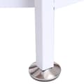 Pikkukuva 10 / 11: Rootz Folding Table - Dining Table - Side Tables - Storage Space For Living Room - Kitchen - Oak Wood - Metal Frame - Natural/White - 169 x 62 x 75 cm