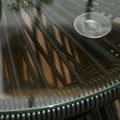 Miniatyrbillede 4 af 6: Rootz Havebord - Boho Style Havebord - Vejrbestandig - PE Rattan - Sort - 40cm x 40cm x 42cm
