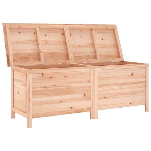 vidaXL opbevaringsboks til haven 150x50x56,5 cm massivt grantræ