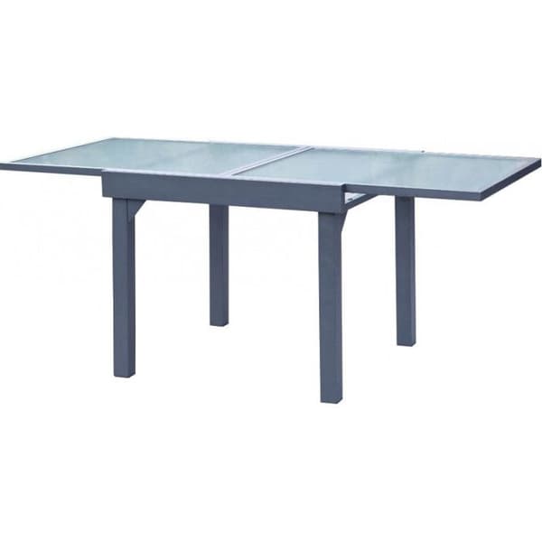 Trädgårdsmöbler Set Modulo T 4 / 8 + F 4 Helglas Antracitgrå Wilsa Garden