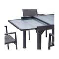 Miniatyrbild 5 av 6: Trädgårdsmöbler Set Modulo T 4 / 8 + F 4 Helglas Antracitgrå Wilsa Garden