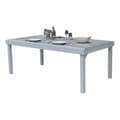 Miniatyrbild 1 av 5: Trädgårdsbord ModuloWood T 8/12 Glas Deco Trä Vit Wilsa Garden
