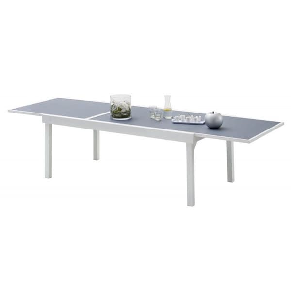 Modulo T 8/12 Helvitt Glas Trädgårdsbord Wilsa Garden