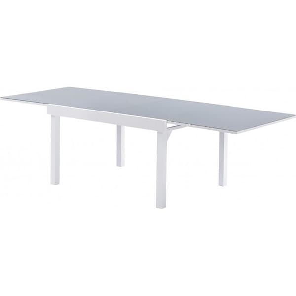 Modulo T 6/10 Full White Glass Trädgårdsbord Wilsa Garden