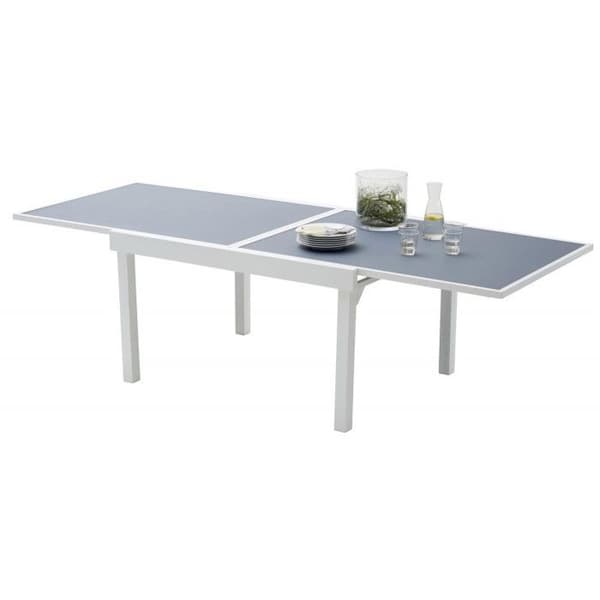 Modulo T 6/10 Full White Glass Trädgårdsbord Wilsa Garden