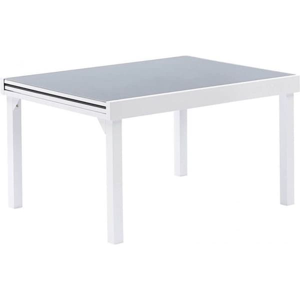 Modulo T 6/10 Full White Glass Trädgårdsbord Wilsa Garden