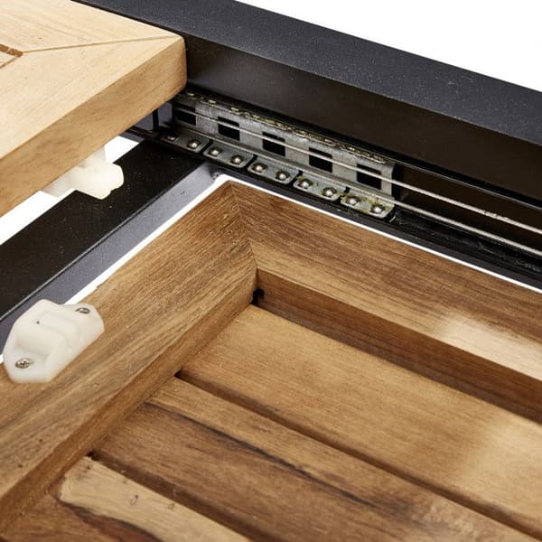 Trädgårdsbord Bali T 8 / 12 Teak Svart Wilsa Garden