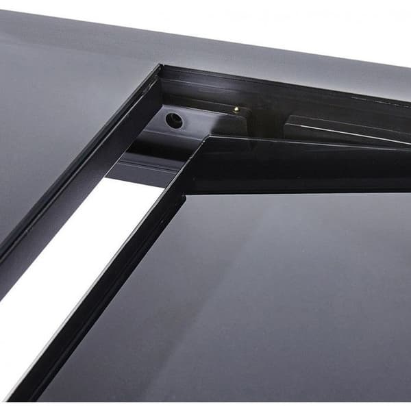 Modulo T 4 / 8 Full Black Glass Trädgårdsbord Wilsa Garden