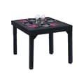 Miniatyrbild 2 av 6: Modulo T 4 / 8 Full Black Glass Trädgårdsbord Wilsa Garden