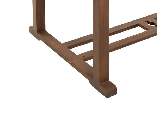 Utendørs Spisebord Mørk Naturlig Massivt Akasietre 160/220 x 90 cm Uttrekkbar plate Tradisjonell Rustikk stil