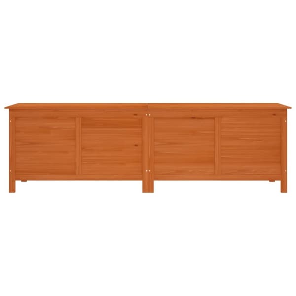 vidaXL opbevaringsboks til haven 198,5x50x56,5 cm massivt fyr brun