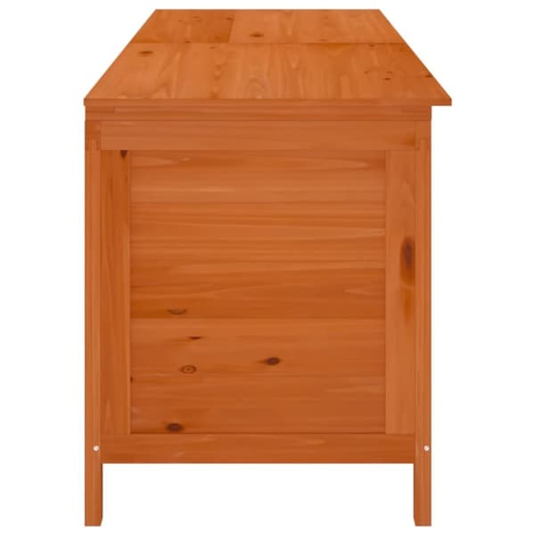 vidaXL opbevaringsboks til haven 198,5x50x56,5 cm massivt fyr brun