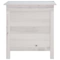 Miniatyrbilde 4 av 8: vidaXL Putekasse hvit 50x49x56,5 cm heltre gran