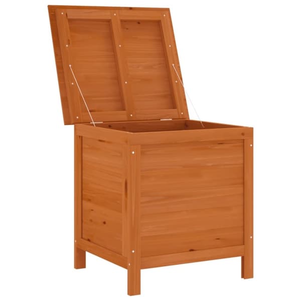vidaXL opbevaringsboks til haven 50x49x56,5 cm massivt grantræ brun
