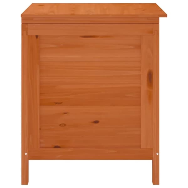 vidaXL opbevaringsboks til haven 50x49x56,5 cm massivt grantræ brun