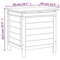 Miniatyrbillede 8 af 8: vidaXL opbevaringsboks til haven 50x49x56,5 cm massivt grantræ brun