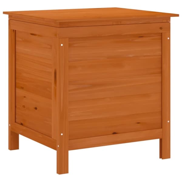 vidaXL opbevaringsboks til haven 50x49x56,5 cm massivt grantræ brun