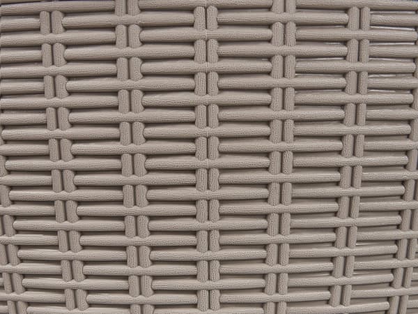 Kølebar Taupe Polypropylen Plastik ø 48 cm Udendørs Sidebord med Indbygget Drikkekøler Højde Justerbar Bordplade til Haven Terrasse