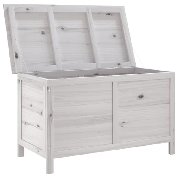 vidaXL Putekasse hvit 99x49,5x58,5 cm heltre gran