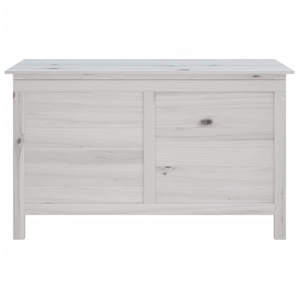vidaXL Putekasse hvit 99x49,5x58,5 cm heltre gran