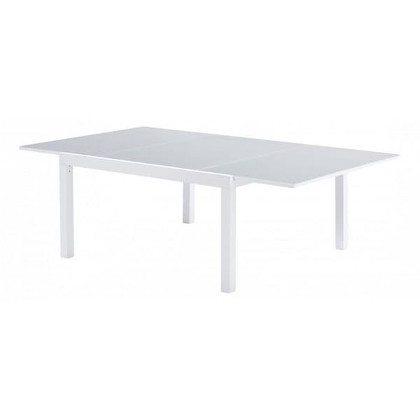 White Star T 8/12 Full White Glass Trädgårdsbord Wilsa Garden
