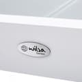 Miniatyrbild 6 av 6: White Star T 8/12 Full White Glass Trädgårdsbord Wilsa Garden