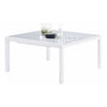 Miniatyrbild 1 av 6: White Star T 8/12 Full White Glass Trädgårdsbord Wilsa Garden