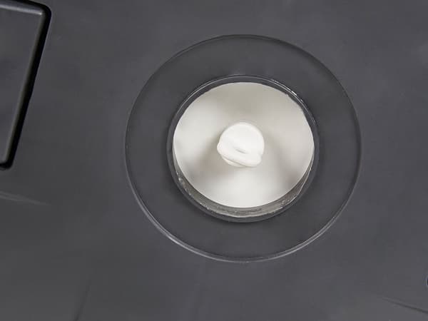 Trädgård Cool Bar Svart Polypropylen Inbyggd kylbox Höjdjusteringsmekanism Bordsskiva ⌀ 48 cm