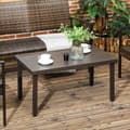 Miniatyrbillede 2 af 6: Rootz Havebord - Sidebord - Stålstel - Metalplade - Brun - 91 x 51 x 46 cm