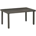 Miniatyrbillede 1 af 6: Rootz Havebord - Sidebord - Stålstel - Metalplade - Brun - 91 x 51 x 46 cm